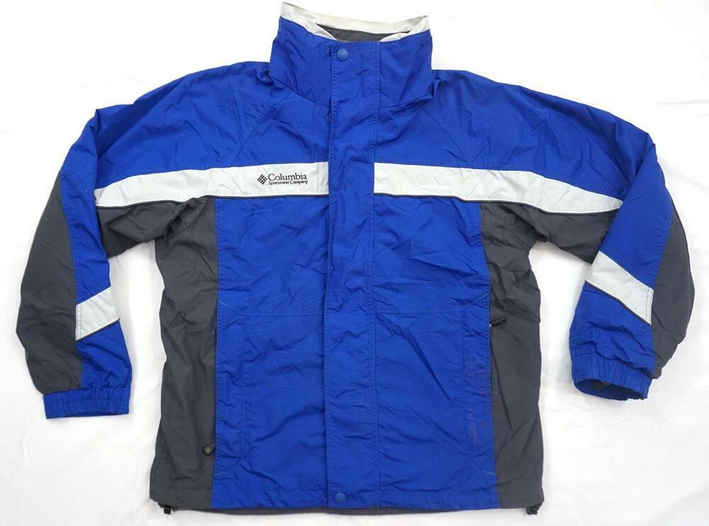 VINTAGE COLUMBIA BLIZZARD BAY MEN M INTERCHANGE TWO LAYERS JACKET/SHELL+FLEECE